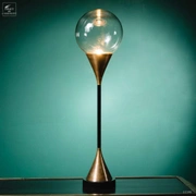 Ball lampЛампа настольная, диам 20 Н75 см, Е27, металл, стекло