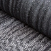 ZINC Тюль черная с металл. Блеском , шир 142 см, 55% полиэстер 35% лен, 10% металл, Англия