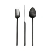STICK MAT BLACK 110столовые приборы, сталь 18/10, матовый черный, 24 шт. (6 ложек + 6 вилок + 6 нож