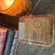 CONES D'INCENSE Конусы ароматические для зажигания набор 6 шт, лаванда, роза, розмарин, латунная под