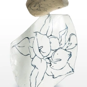 DRAPEEФигура женщины, керамика, японская техника Raku, 30 см