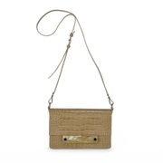 CROSSBODY BEIGE MIDDLE WITH HORNСумка бежевая телячья кожа, декор из рога (дополнительная опция -