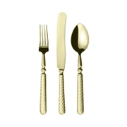SOBOR CHAMPAGNE GLOSSY 89столовые приборы, сталь 18/10, цвет шампань, 24 шт. (6 ложек + 6 вилок + 6