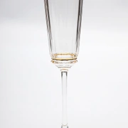 MACASSAR LIGHT FLUTНабор бокалов для шампанского 6шт, хрусталь, золото 24К , H.23