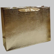 BAG CROCOСумка-пакет золото 25x20x8 см
