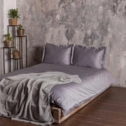 Комплект постельного белья "DAILY BEDDING", ТМ "Luxberry", сатин, стальной