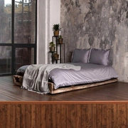 Комплект постельного белья "DAILY BEDDING", ТМ "Luxberry", сатин, стальной