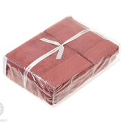 Комплект "RITZ" из 3 полотенец, р-р: (30x50,50х100,70х140)см, цвет: гранатовый