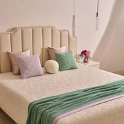 Плед с кантом  "TULIP", р-р: 150 х 200см, ТМ "Luxberry" цвет:базилик/фиалка