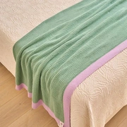 Плед с кантом  "TULIP", р-р: 150 х 200см, ТМ "Luxberry" цвет:базилик/фиалка