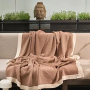 Плед с кантом  "LOUNGE", р-р: 150 х 200см, ТМ "Luxberry" цвет:мусс мокко/льняной