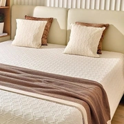 Плед с кантом  "LOUNGE", р-р: 150 х 200см, ТМ "Luxberry" цвет:мусс мокко/льняной