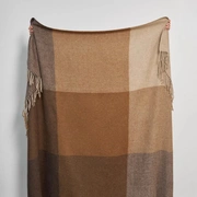 Плед "WOOLEN", шерсть 100% цвет: бежево-коричневый