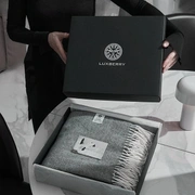 Плед "БЕРИНГ" в подарочной коробке, итальянская шерсть 80%, полиэфир 20% цвет: серый