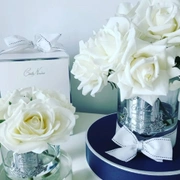 GRAND BOUQUET white Большой букет роз, 2 спрея, белый, ВхШхД 32х26х26 см