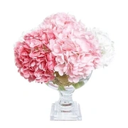 Provence Hydrangea BouquetБукет гортензий, розовый, 2 спрея по 10 мл , H.35 золотой декор