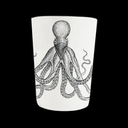 Стаканчик для зубных щеток Rory Dobner OMAR OCTOPUS, 7,5 h10 фарфор