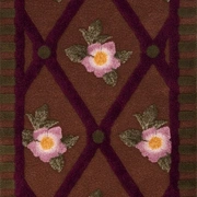 Ковер-дорожка ROSE FLOWER, 75x200 шерcть 55% полиэстер 45%, подложка полиэстер 100% 1950 гр