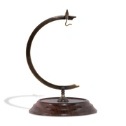 Подставка для часов AUTHENTIC MODELS Eye of Time. Диам 11 Н 17,5 см, латунь, дерево, отделка антик