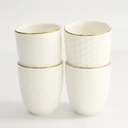 Набор кружек Nippon White Gold 4 шт 6,7x7,7см, 170мл, фарфор