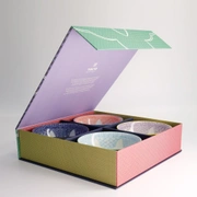 Набор тарелок Tokyo Design Lily Flower 4шт 14,8х6,8см 550мл фарфор