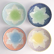 Набор тарелок Tokyo Design Lily Flower 4шт 14,8х6,8см 550мл фарфор