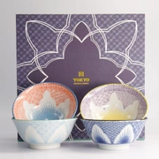 Набор тарелок Tokyo Design Lily Flower 4шт 14,8х6,8см 550мл фарфор