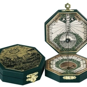 Солнечные часы Hemisferium Brass Octagonal 7,3 х Н 2см, бронза