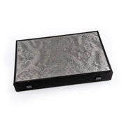 BACKGAMMON Нарды с боковыми стойками, 38x23см, жемчужно-серый корень секвойи