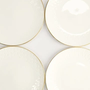 Набор тарелок Nippon White Gold 4 шт 19 см, фарфор