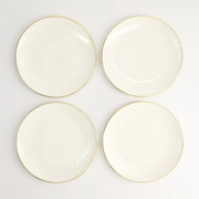 Набор тарелок Tokyo Design Nippon Rim gold, 4шт, 15 см, фарфор