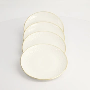 Набор тарелок Tokyo Design Nippon Rim gold, 4шт, 15 см, фарфор