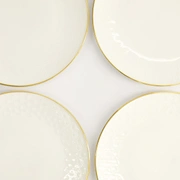 Набор тарелок Tokyo Design Nippon Rim gold, 4шт, 15 см, фарфор