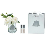 TEA ROSE Pink blush clearРоза, цвет светло-розовый, прозрачная ваза, 2 спрея 5 мл ВхШхД 21х17х1