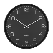 Часы настенные LOFTY 40х4,5см, черный, металл, бесшумный механизм, батарейка 1x AA (не входит)