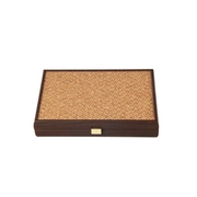 BACKGAMMON Нарды с боковыми стойками, 30x20см, отделка пробка
