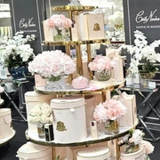Versailles Rose Bouquet - Mixed Pink & Silver Букет роз, цвет микс розовый, 2 спрея по 10 мл , сер