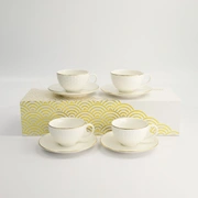 Набор чайных пар Tokyo Design Nippon Rim gold, 8шт, 180 мл, фарфор