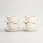 Набор чайных пар Tokyo Design Nippon Rim gold, 8шт, 180 мл, фарфор
