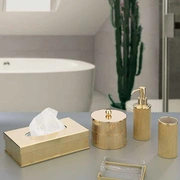 Контейнер для салфеток Cre Art Bath England, 25x13 H.7 покрытие золото 24к