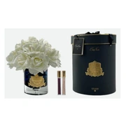 GRAND BOUQUET black glass white Большой букет роз, 2 спрея по 10 мл, черная ваза, белый , В