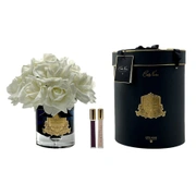 GRAND BOUQUET black glass white Большой букет роз, 2 спрея по 10 мл, черная ваза, белый , В