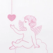 Чехол для бортика "ANGELS", белый/розовый