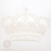 Наволочка  QUEEN, сатин, белый/бежеый