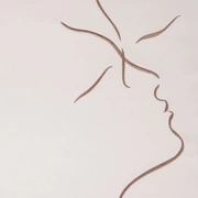 Пододеяльник "KISS", сатин,цвет: бежевый/шоколадный