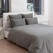 Наволочка с запахом "SOFT SATEEN",  100% софт сатин, серо-зеленый
