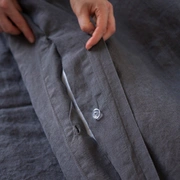 Комплект постельного белья "BEDROOM LINE", 100% лен, графитовый
