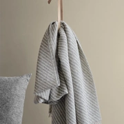 DIAGONAL grey/light grey Плед 130/190 35% альпака + 35% шерсть + 30% микрофибра 790 гр