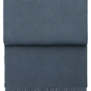 CLASSIC grey blue Плед 130/200 , 50% альпака + 40% овечья шерсть + 10% микрофибра, 560 гр