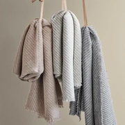 DIAGONAL beige/ latte Плед 130/190 35% альпака + 35% шерсть + 30% микрофибра 790 гр